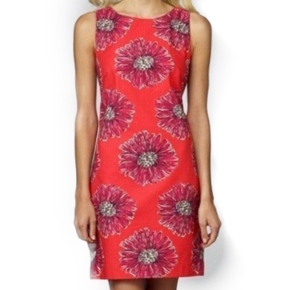 Lilly Pulitzer Stephanie Island Coral Floral Pink Dress size 0 - Picture 1 of 5